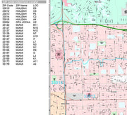 Premium Style Wall Map of Hialeah, FL.  by Market Maps