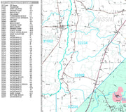 Premium Style Wall Map of Jacksonville, FL.  by Market Maps