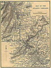 Map of the Atlanta campaign, May-Sept. 1864