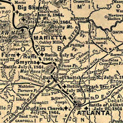 Map of the Atlanta campaign, May-Sept. 1864