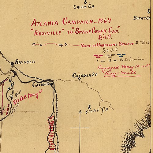 Atlanta campaign, Rossville to Snake Creek Gap, 1864