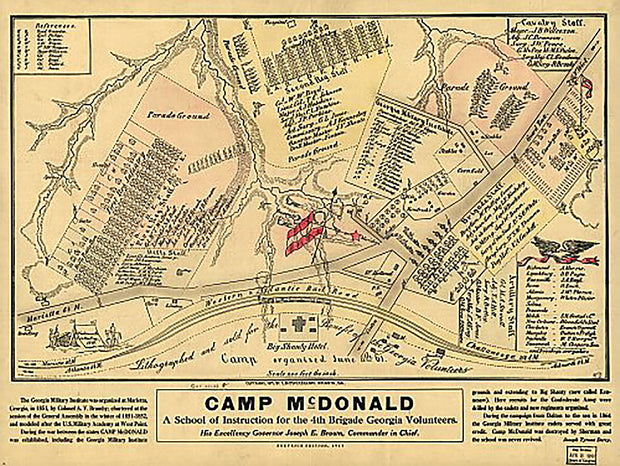 Camp McDonald, a school of Instruction for the 4th Brigade Georgia Volunteers, Souvenir edition, 1917