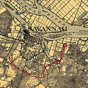 Map illustrating the defence of Savannah, Ga. and the operations resulting in its capture by the army commanded by Maj. Genl. W. T. Sherman, Dec. 21st 1864