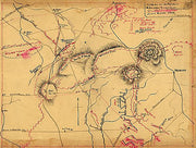 Map of the environs of Pine Mountain, Lost Mountain, Kenesaw Mountain, and Little Kenesaw Mountain by G. H. Blakeslee T. E., June 2-22, 1864