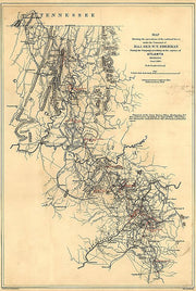 Map showing the operations of the national forces under the command of Maj. Gen. W.T. Sherman during the campaign resulting in the capture of Atlanta, Georgia, Sept. 1, 1864