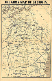 The army map of Georgia, 1864