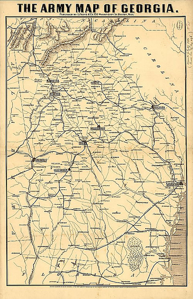 The army map of Georgia, 1864