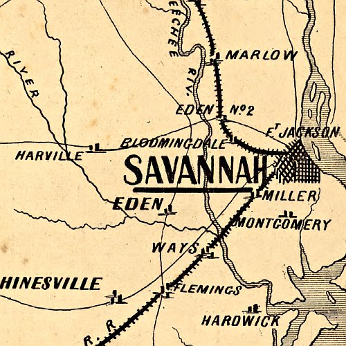 The army map of Georgia, 1864