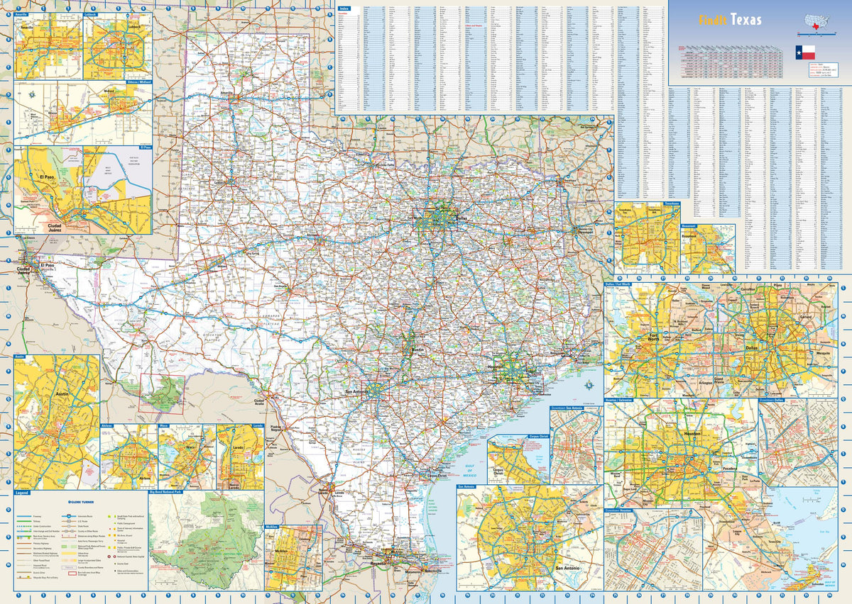 Texas Maps – American Map Store