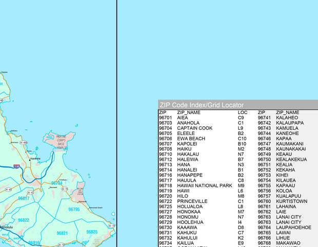 Premium Style Wall Map of Hawaii by Market Maps