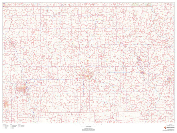 Iowa Zip Code Map