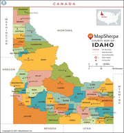 Idaho County Map