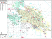 Premium Style Wall Map of Boise, ID by Market Maps