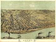 Alton, Illinois by A. Ruger, 1867