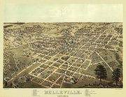 Belleville, Illinois by A. Ruger, 1867