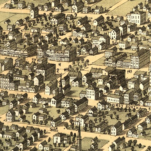 Belleville, Illinois by A. Ruger, 1867