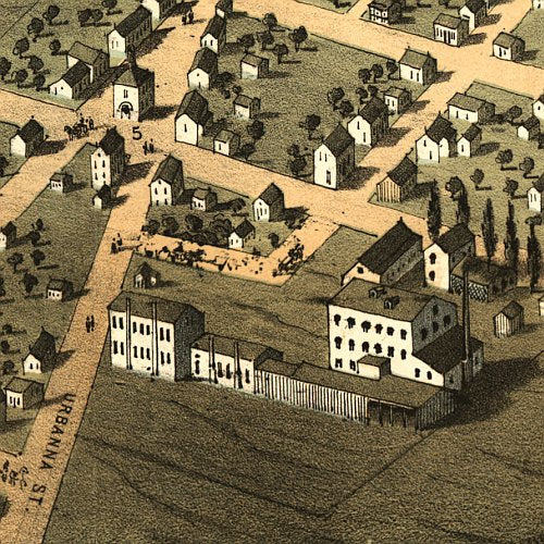 Belleville, Illinois by A. Ruger, 1867