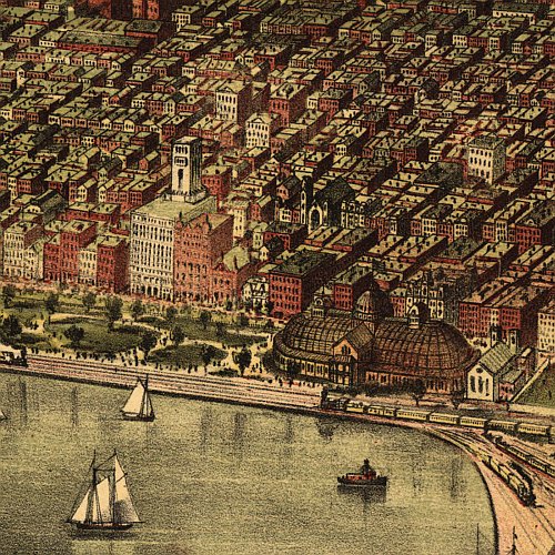 Chicago by Currier and Ives, 1892