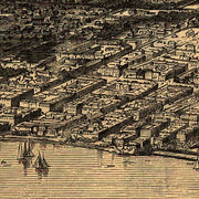 Bird's-eye-view of Chicago as it was before the great fire by Theodore R. Davis, 1871