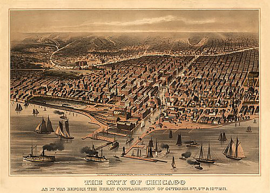 The City of Chicago as it was before the great conflagration of October 8th, 9th, &amp; 10th, 1871
