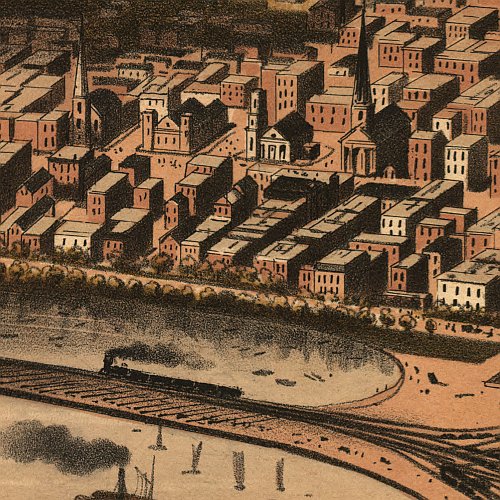 The City of Chicago as it was before the great conflagration of October 8th, 9th, & 10th, 1871