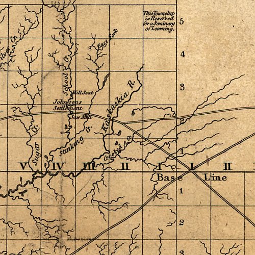 Map of Illinoise [sic] constructed from the surveys in the General Land Office and other documents by John Melish, c.1818