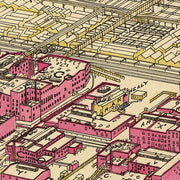 Rascher's birds eye view of the Chicago packing houses & union stock yards, 1890