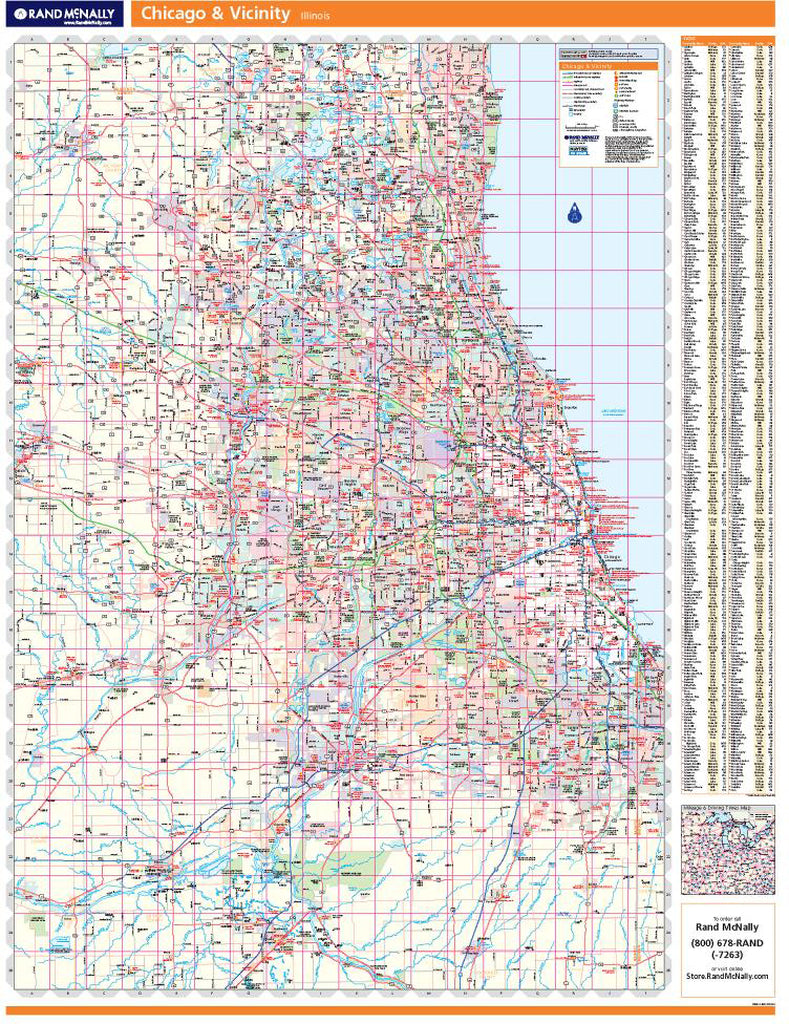 Chicago &amp; Vicinity by Rand McNally