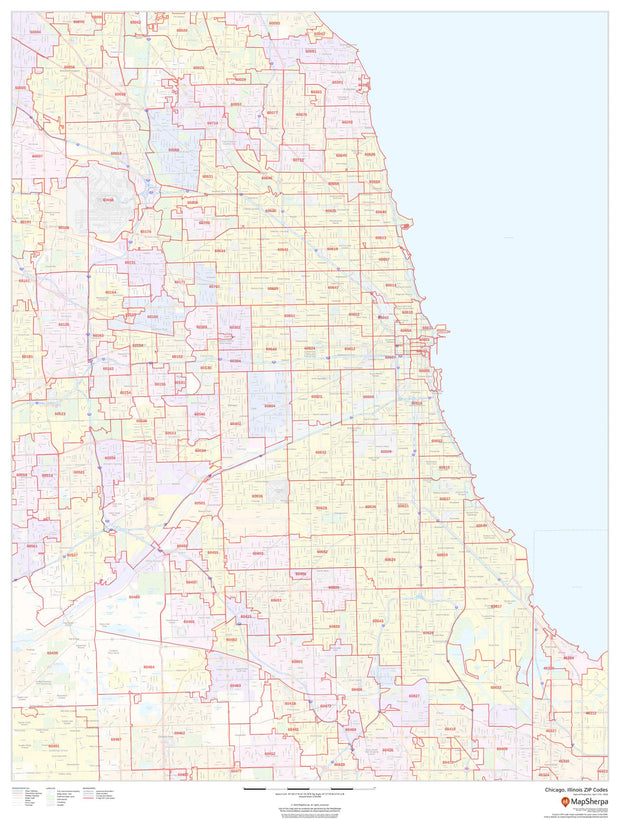 Chicago Zip Code Map