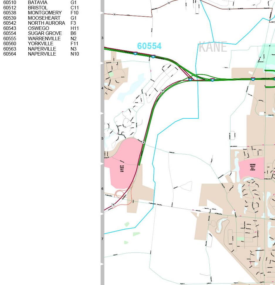 Premium Style Wall Map of Aurora, IL by Market Maps – American Map Store