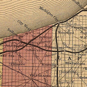 Johnson's map of Indiana, 1858