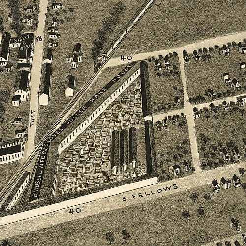 South Bend, Indiana by C. J. Pauli, 1890