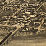 Panoramic view of Terre Haute, Indiana by Beck & Pauli, 1880