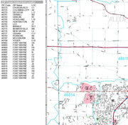 Premium Style Wall Map of Fort Wayne, IN. by Market Maps