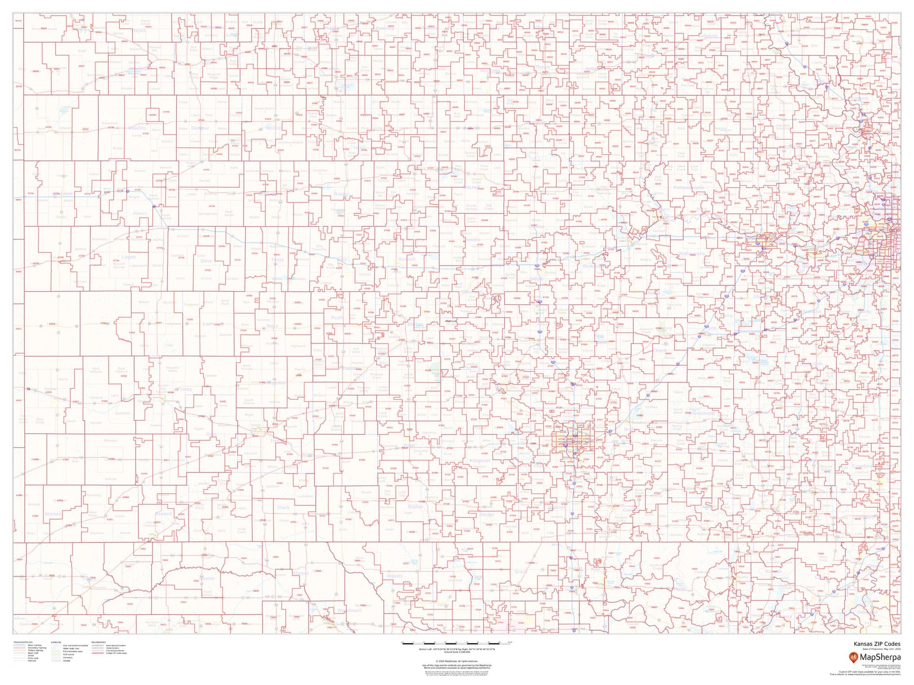 Kansas City Metro Zip Code Map
