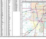 Premium Style Wall Map of Kansas by Market Maps