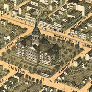 Bird's eye view of the city of Frankfort, the capital of Kentucky by A. Ruger, 1871