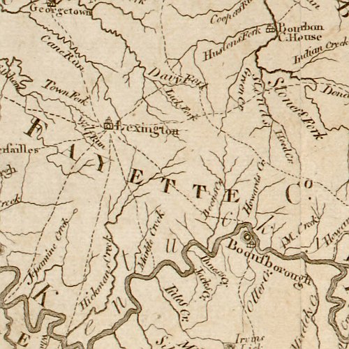 A map of Kentucky from actual survey by Elihu Barker, 1793