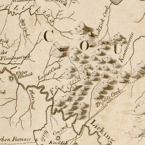 A map of Kentucky from actual survey by Elihu Barker, 1793