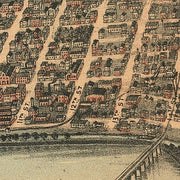 Birds-eye view of Louisville from the river front and Southern Exposition, 1883