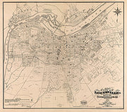 Map of the city of Louisville, Kentucky, New Albany & Jeffersonville, Indiana by Wm. C. Coghlan, 1873