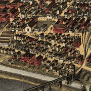 Bird's eye view of Louisville, Kentucky by A. Ruger, 1876