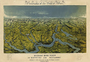 Panorama of the seat of war; Birds eye view of Kentucky and Tennessee...by John Bachmann, 1862