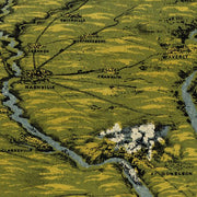 Panorama of the seat of war; Birds eye view of Kentucky and Tennessee...by John Bachmann, 1862