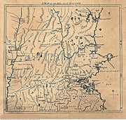 A Map of 100 miles round Boston, 1775