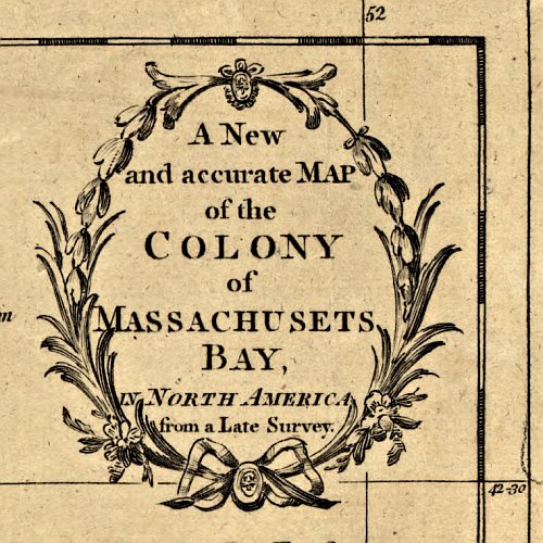 A new and accurate map of the colony of Massachusets [sic] Bay, 1780