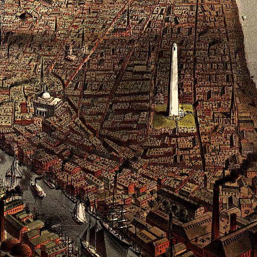 The City of Boston by Currier &amp; Ives, 1873