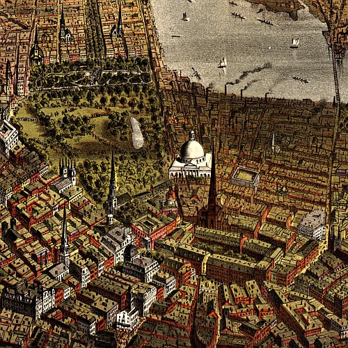 The City of Boston by Currier &amp; Ives, 1873