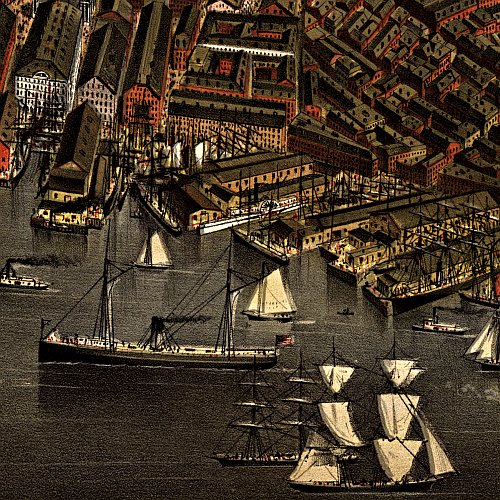 The City of Boston by Currier &amp; Ives, 1873