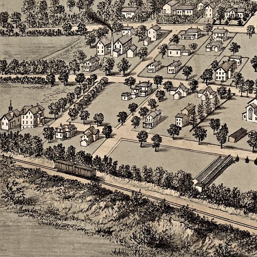 Dedham, Mass. by E. Whitefield, 1876